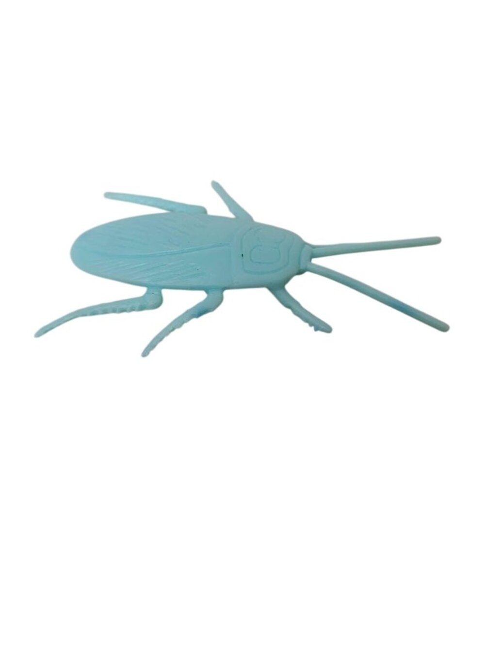 Plastic Cockroach Toy Figure Blue Roach Bug Novelty Gag Educational 2.5in